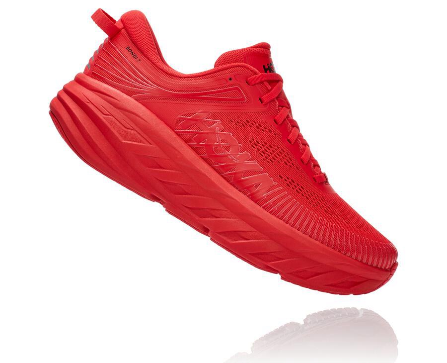 Hoka One One Hardloopschoenen Heren - Bondi 7 - Rood - OE7240931